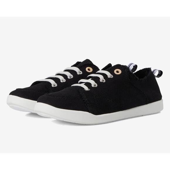 Vionic Shoes - Vionic Beach Pismo Sneakers Women’s 8.5 Black Fabric Washable Comfort Casual